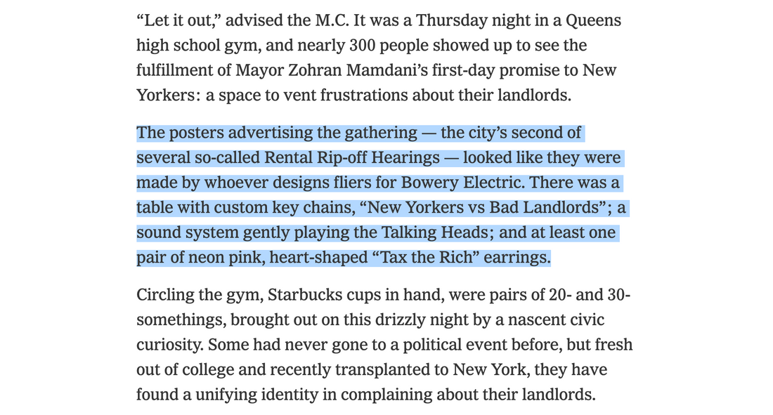 Tax the Rich Earrings in the New York Times
