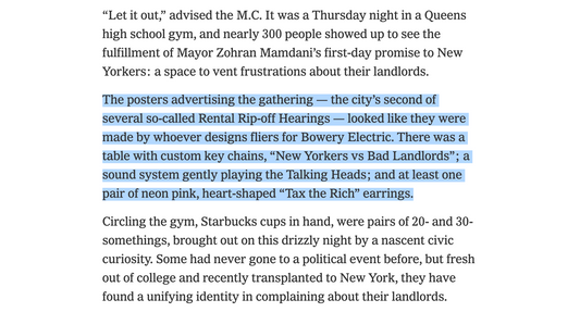 Tax the Rich Earrings in the New York Times