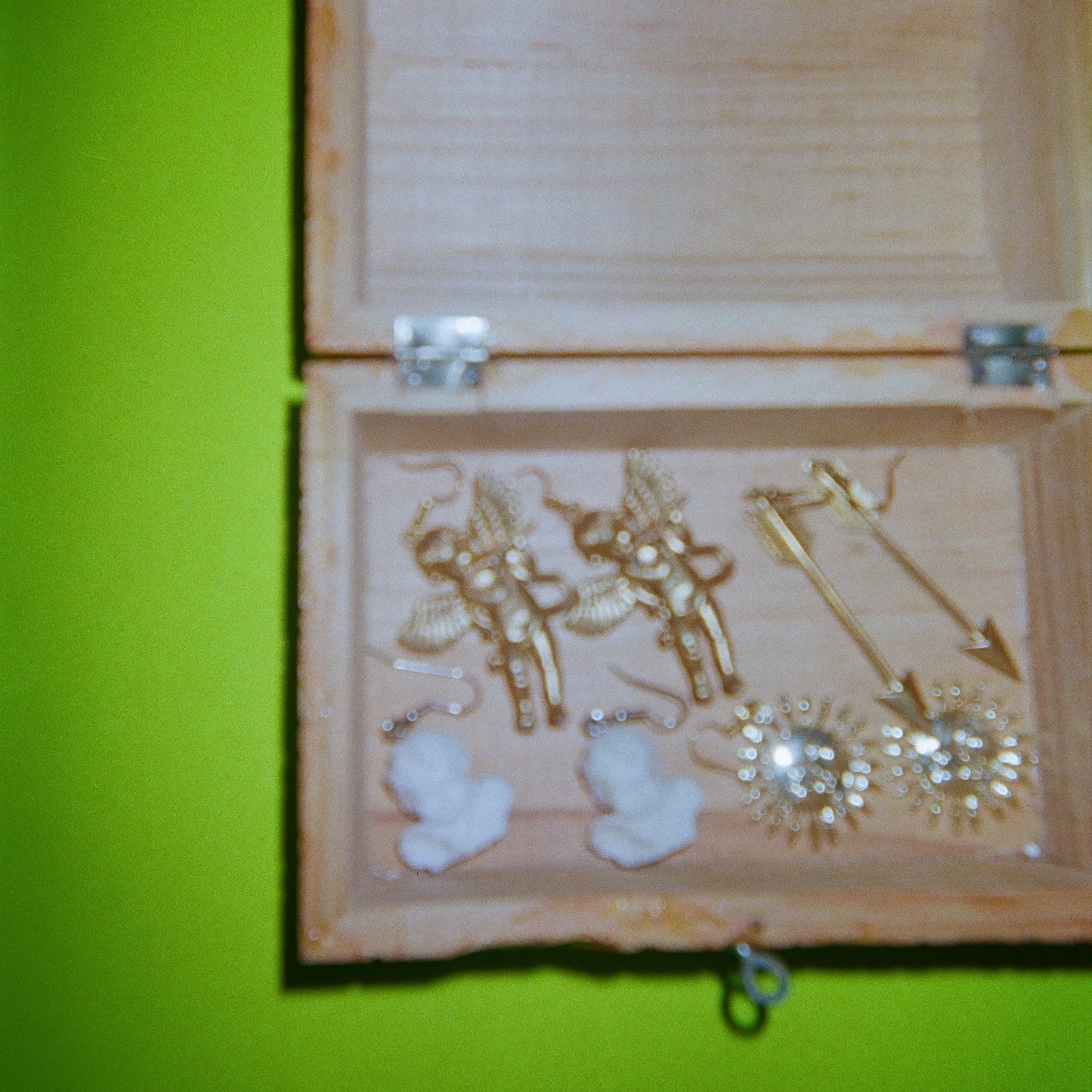 Vintage Ornament Cherub Angel Earrings