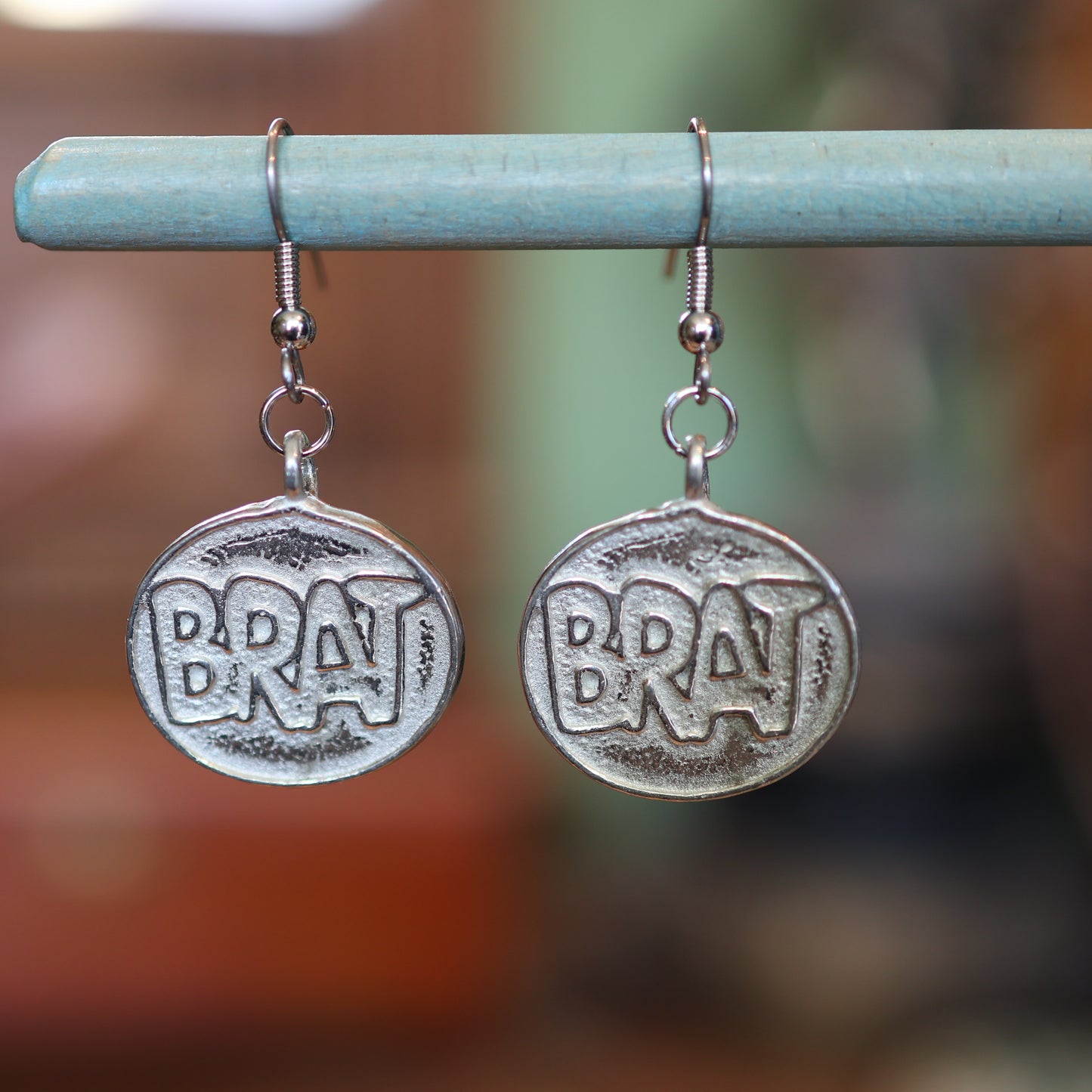 Y2K Brat Silver Earrings