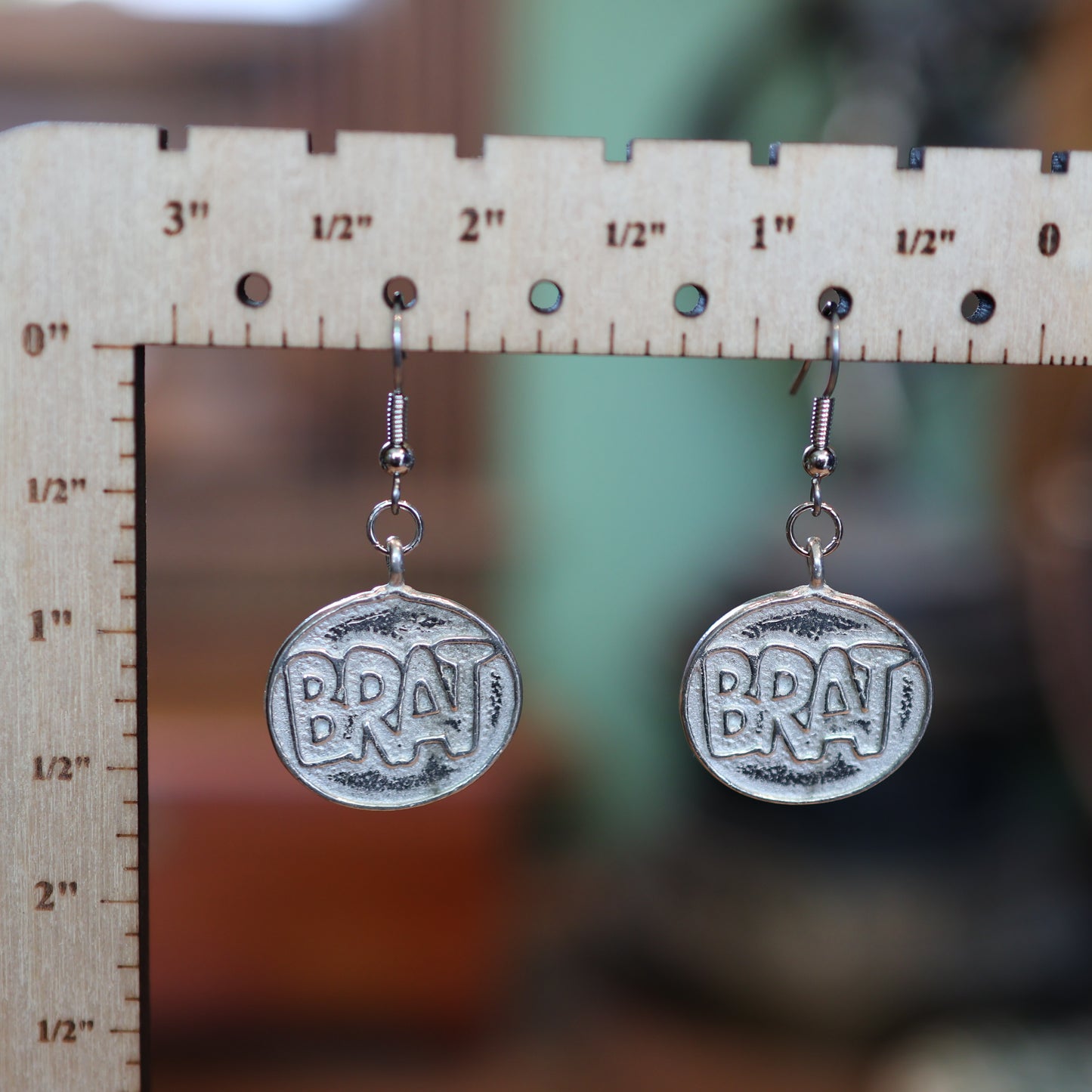 Y2K Brat Silver Earrings