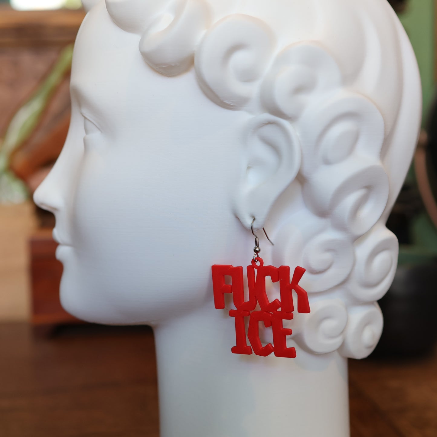 F*CK Ice Earrings in Red
