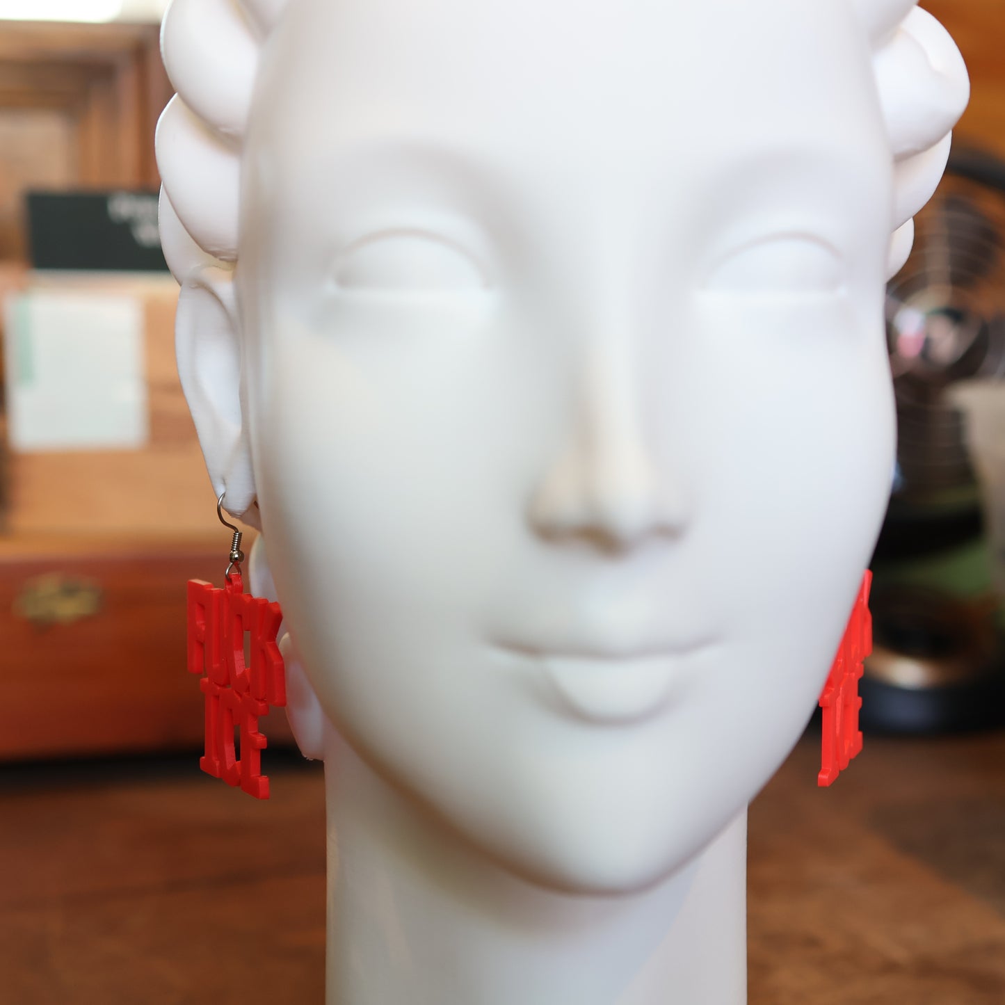 F*CK Ice Earrings in Red