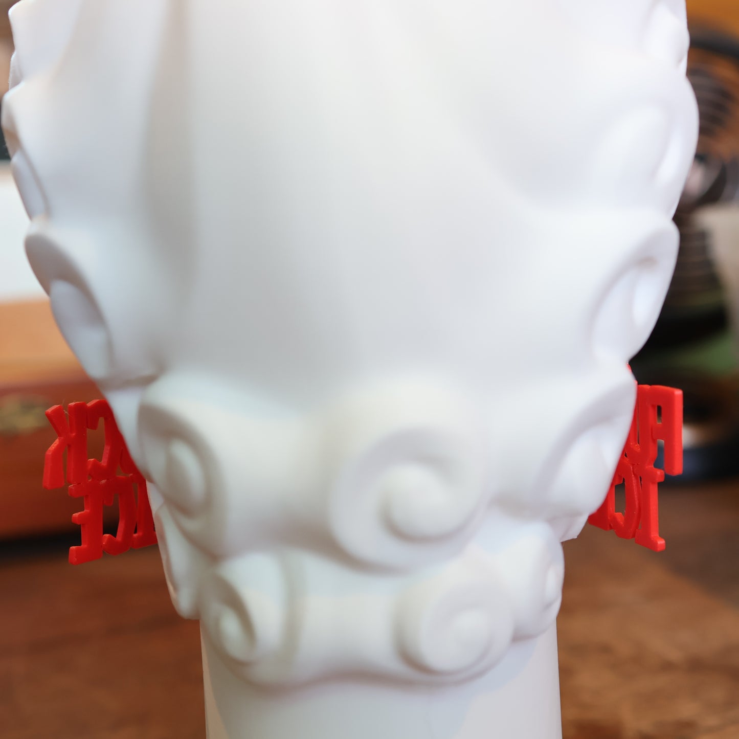 F*CK Ice Earrings in Red