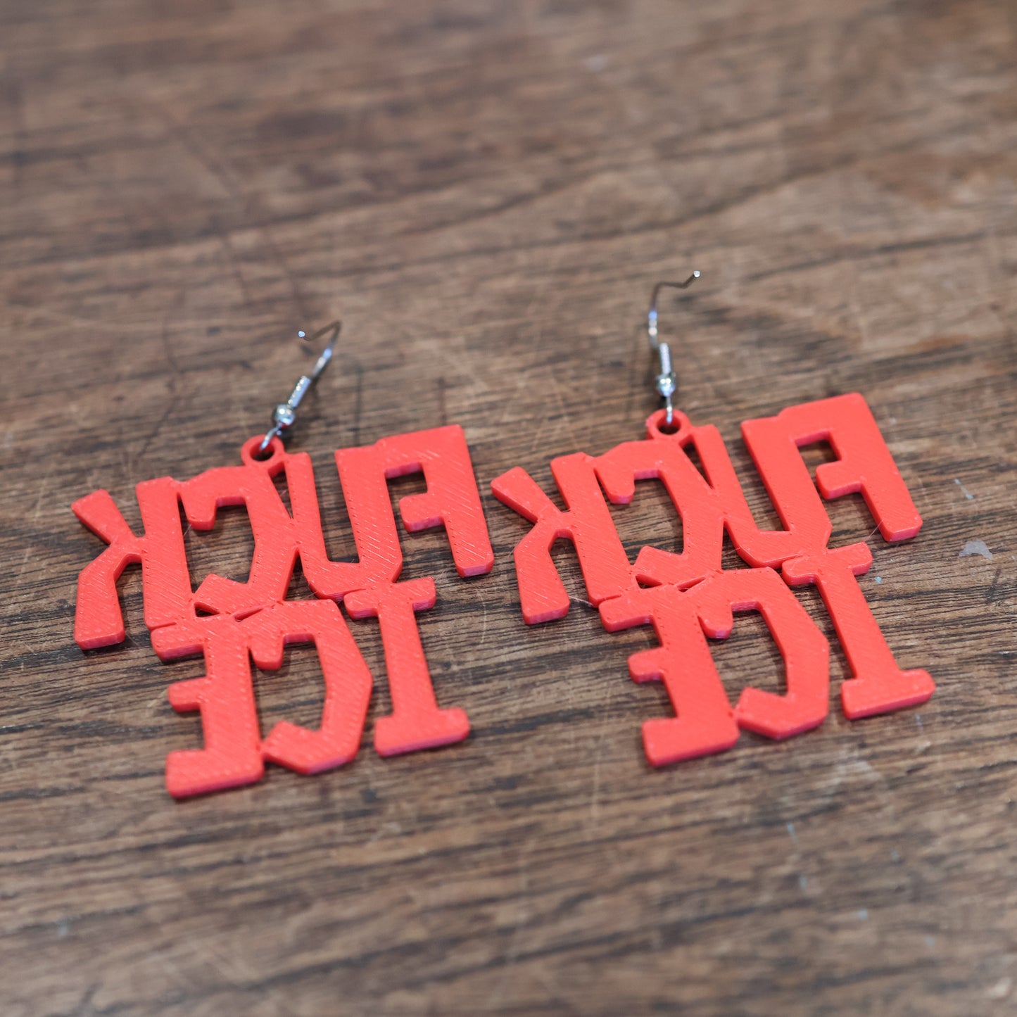 F*CK Ice Earrings in Red