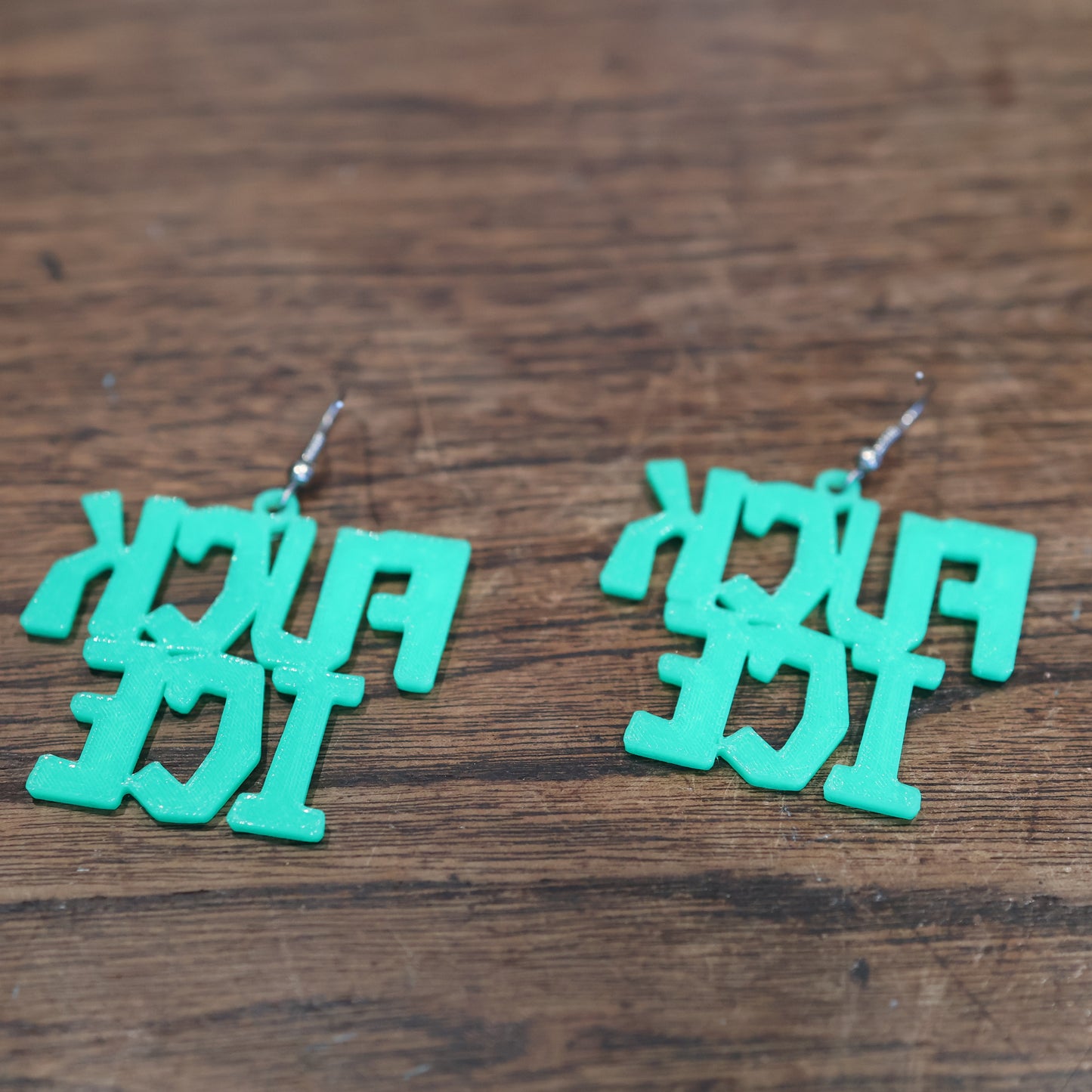 F*CK Ice Earrings in Alien Green
