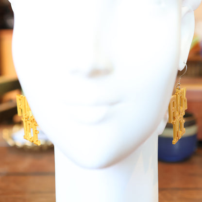 F*CK Ice Earrings in Gold