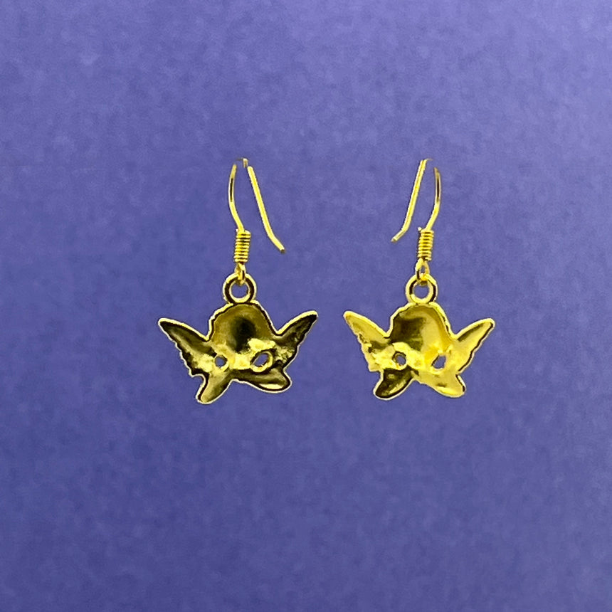 Mini Gold Angel Cherub Earrings
